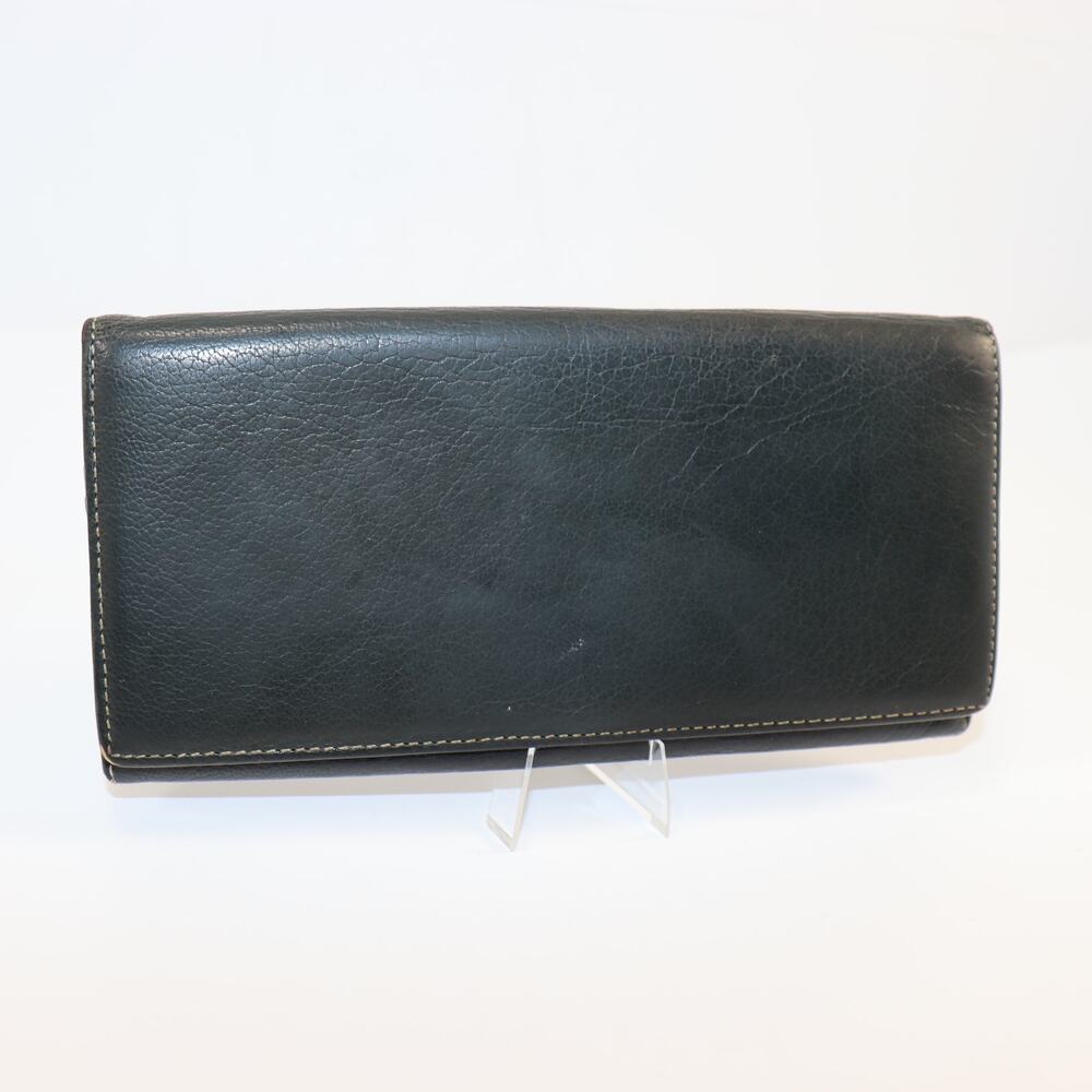Guy Laroche‎ Men’s Bi-Color Leather Long Wallet – Slim Organizer, Good Shape